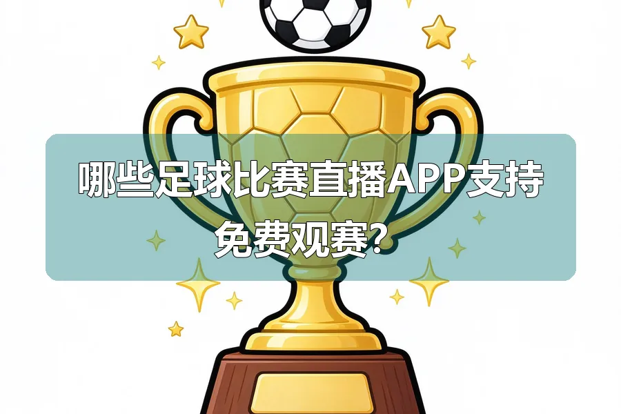 哪些足球比赛直播APP支持免费观赛？